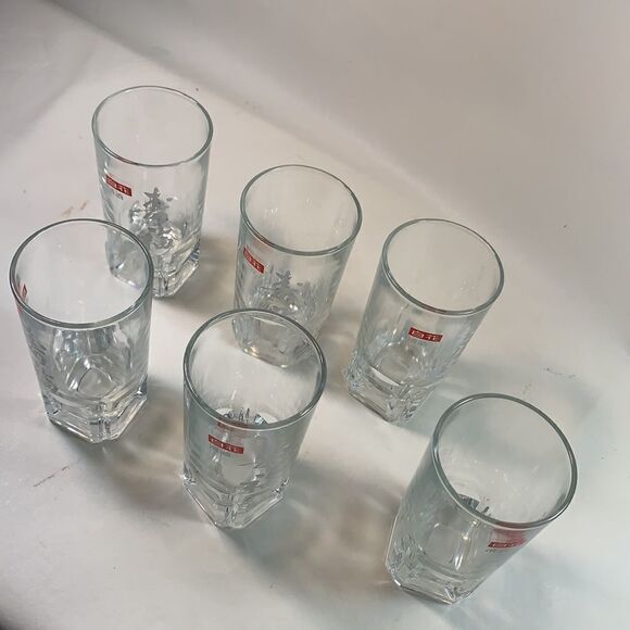 6 Japanese Bar Drinking Rocks Tumblers Glasses EUC - Picture 3 of 15